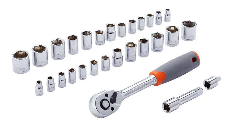Certified Socket and Ratchet Set, 29-pc C7