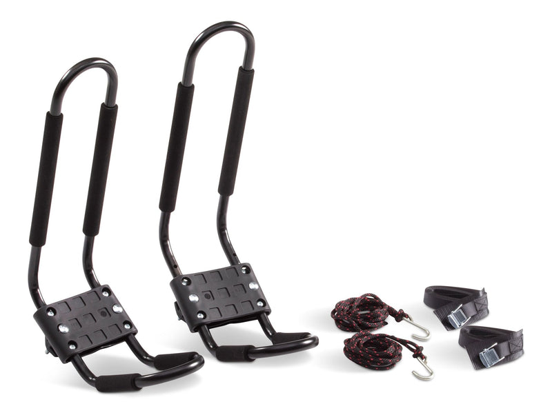 Certified Universal J-Rack Rooftop Mount Kayak Carrier, 2 Kayak Storage Capacity, Black X8