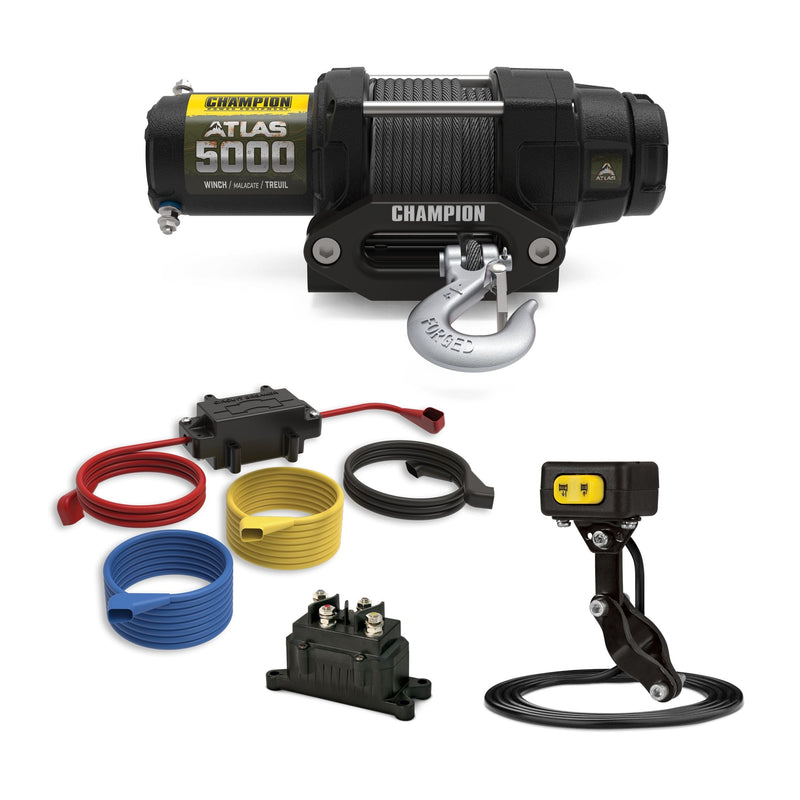 Champion Synthetic Winch Kit, 5000-lb J9