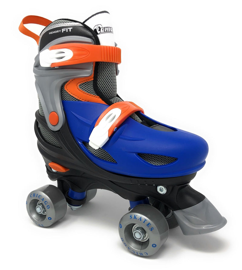 Chicago Skates Kids' Adjustable Roller Skates, Blue X9