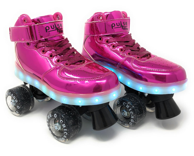 Chicago Skates Pulse LED Light Up Rollerskates, Pink J6