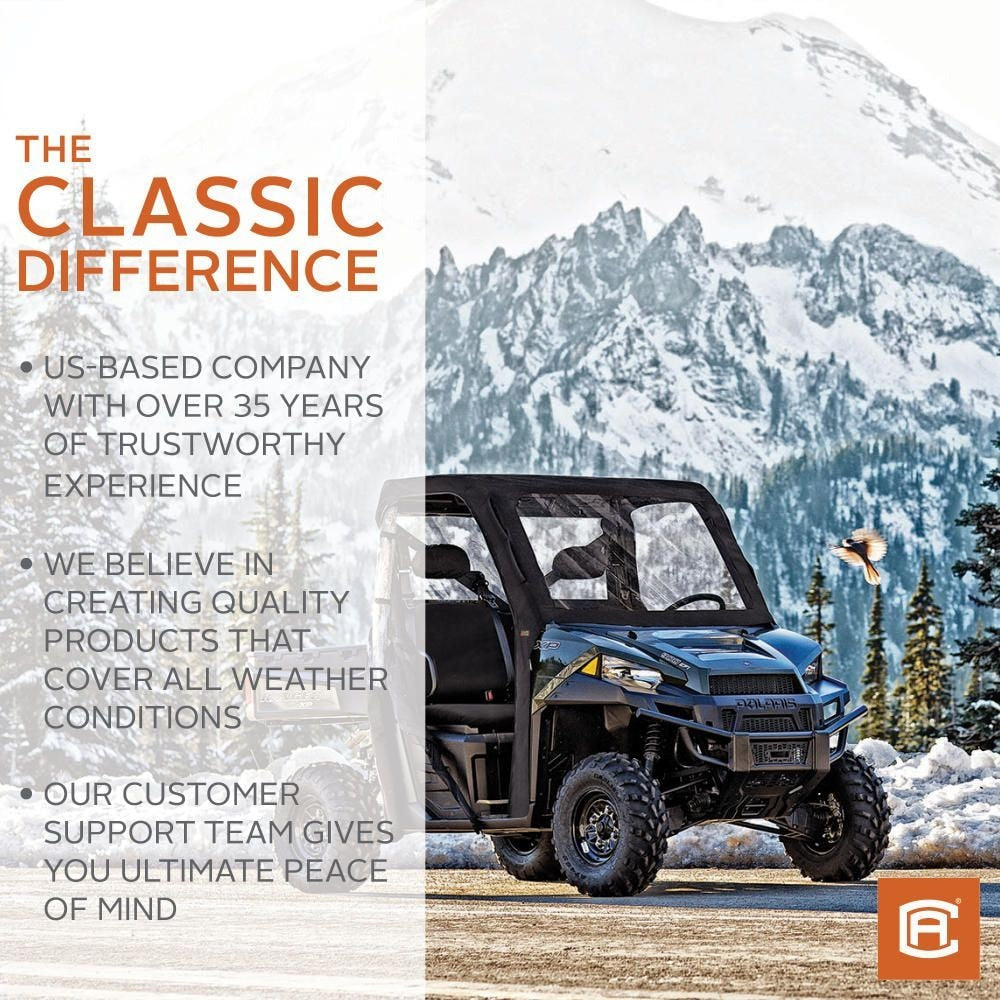Classic Accessories QuadGear UTV Cab Enclosure for Polaris Ranger 900 XP, Black