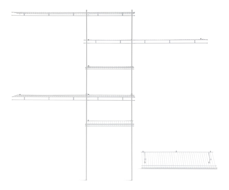 ClosetMaid Deluxe Shelf & Rod Closet Organizer System Kit, 5-ft x 8-ft W9