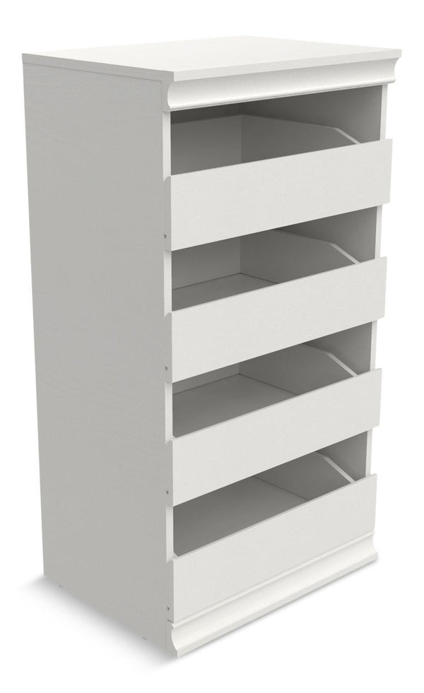 ClosetMaid Modular Stackable 4-Drawer Storage Unit, White X7