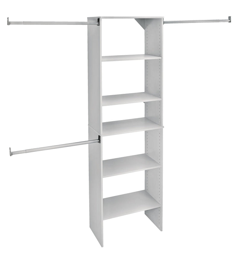 ClosetMaid Suite Symphony Starter Tower Kit, White, 25-in D8