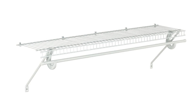 ClosetMaid Superslide Wall Shelf Kit with Installation Hardware, 4-ft x 12-in H1