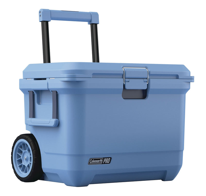 Coleman Pro Wheeled Hard Cooler, Blue, 55 QT N6