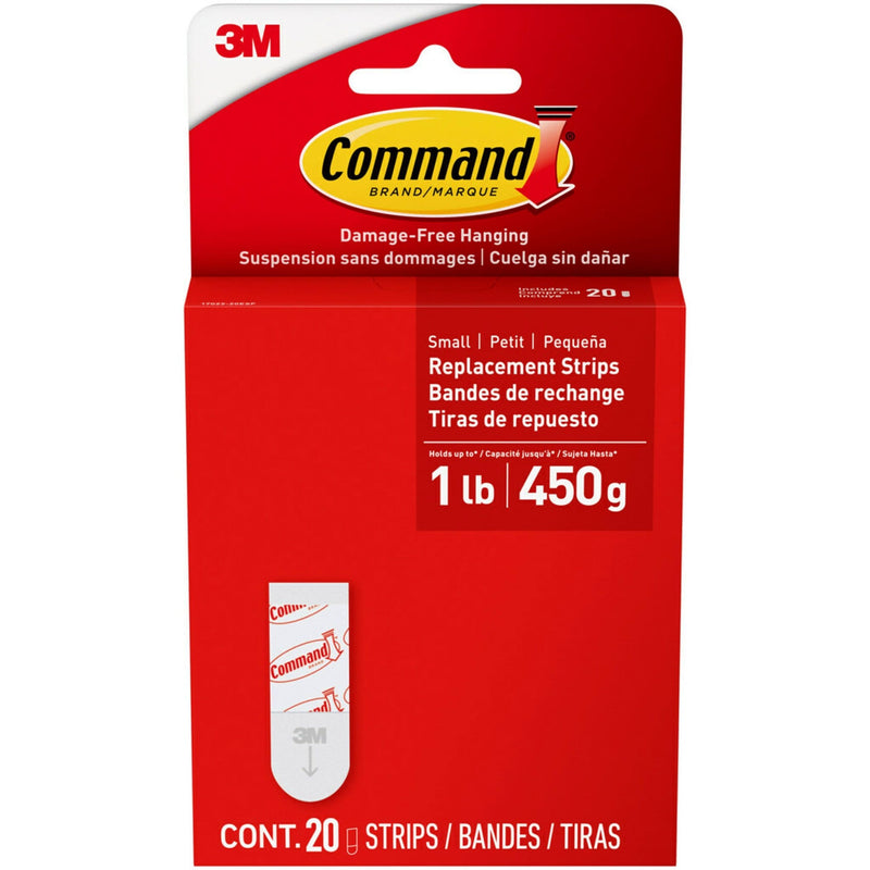 Command 20-Piece 1-lb White Small Damage Free Foam Replacement Strips O2