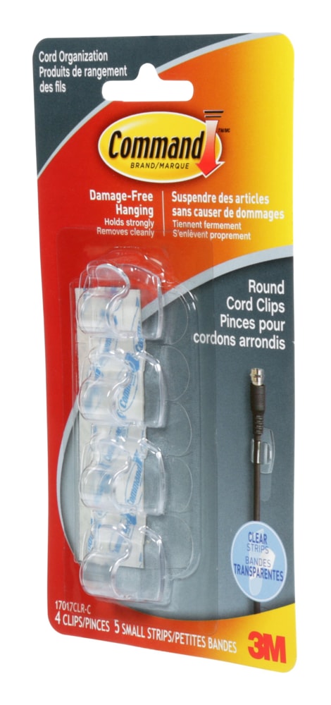 Command Cord Clips, For Electronic Cord, Damage Free X1