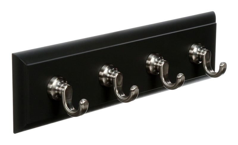 Command Slate 4-Hook Key Rail Organizer with Adhesive Strips, 2-lbs O8