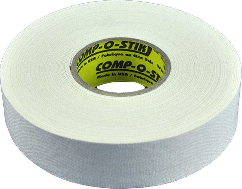 Comp-o-stik Cloth Hockey Stick Tape, White, 24-mm x 15-m, 4-pk L6