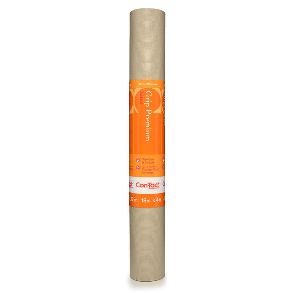 Con-Tact Grip Premium Non-Adhesive Cushioned Shelf/Drawer Liner, Taupe, 18-in x 4-ft X8