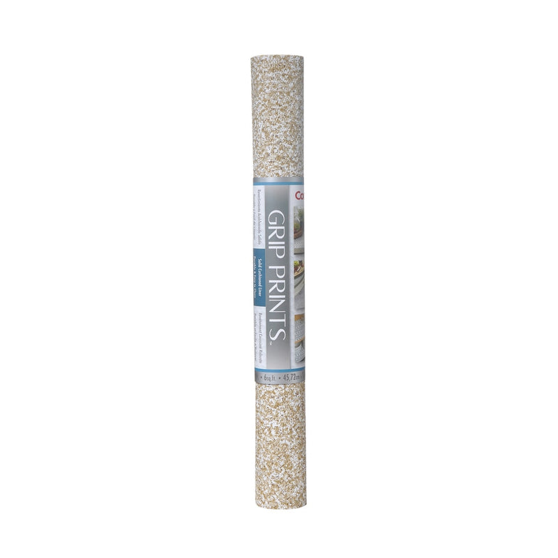 Con-Tact Grip Prints Non-Adhesive Cushioned Shelf/Drawer Liner, Beige Granite, 18-in x 4-ft U4