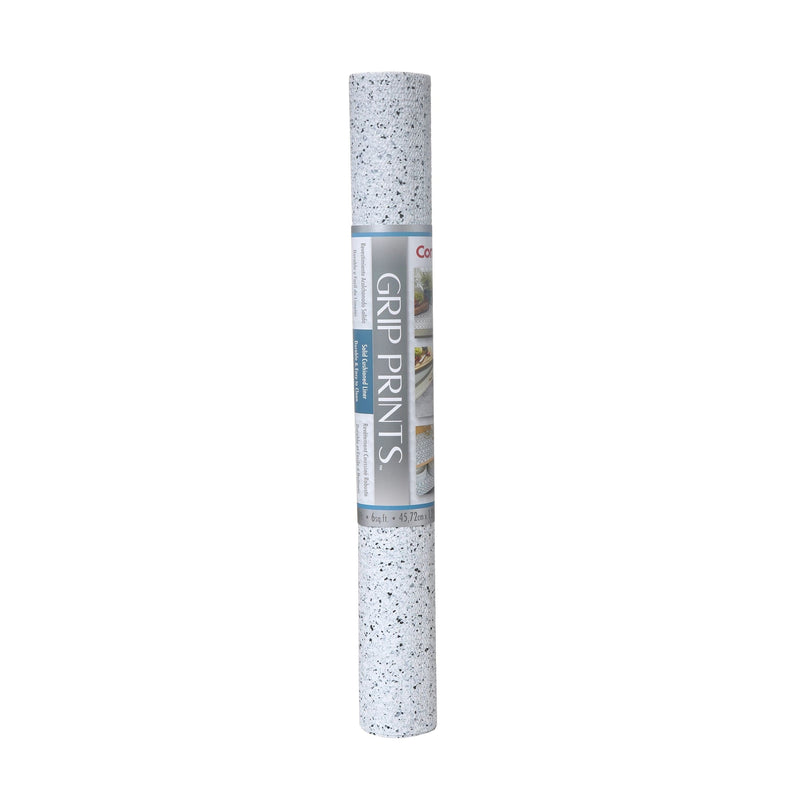 Con-Tact Grip Prints Non-Adhesive Cushioned Shelf/Drawer Liner, White Granite, 18-in x 4-ft B8