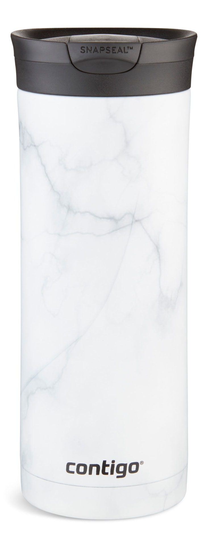 Contigo Huron 2.0 Couture Insulated Stainless Steel Travel Mug, Leak-proof Lid, White Marble, 20-oz I3