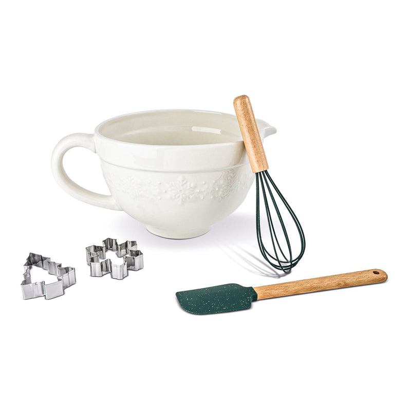 Core Home Snowflake Baking Set with Bamboo Handles, 5-pc H2