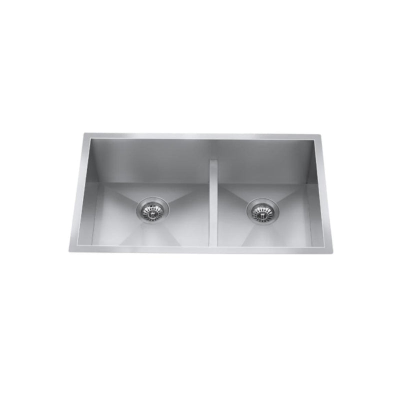CraftX CXZD771L 32-in Low Divide Stainless Steel Double Bowl Sink M3