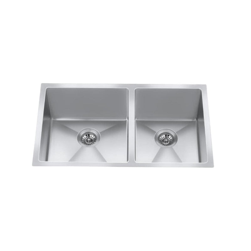 CraftX CXZD881L 32-in Low Divide Stainless Steel Double Bowl Sink C4