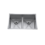 CraftX CXZD882L 29-in Low Divide Stainless Steel Double Bowl Sink