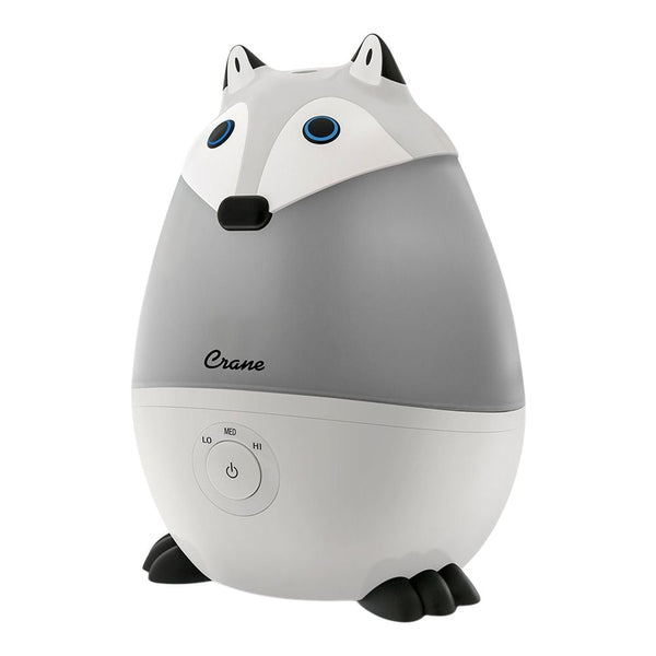 Crane Pediatric Cool Mist Humidifier with Vapor Tray and Diffuser, Raccoon K7