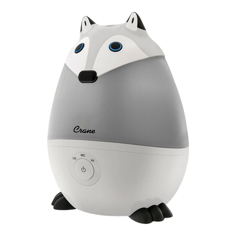 Crane Pediatric Cool Mist Humidifier with Vapor Tray and Diffuser, Raccoon K7