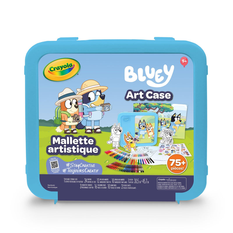 Crayola Bluey Art Case, 78 Pieces, Multicolour M2