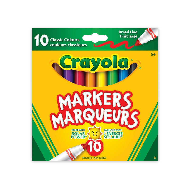 Crayola Broad Line Original Marker, 10 Pieces, Multicolour G3