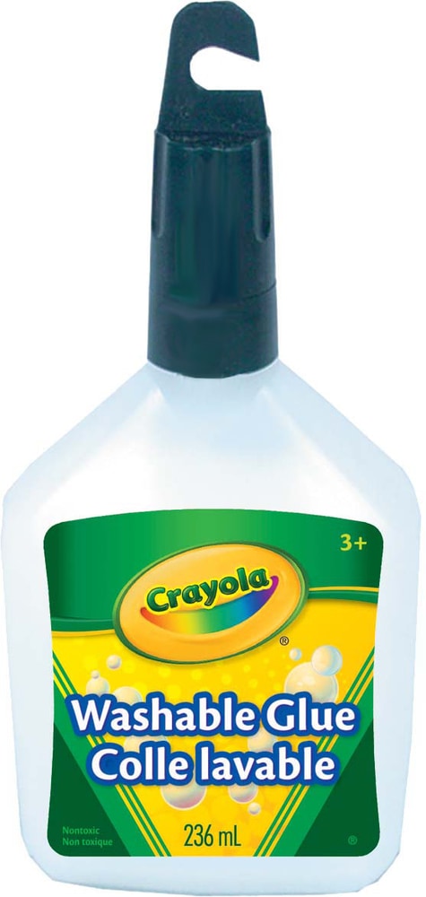 Crayola Washable Glue, White, 236-ml, for Arts & Crafts G4