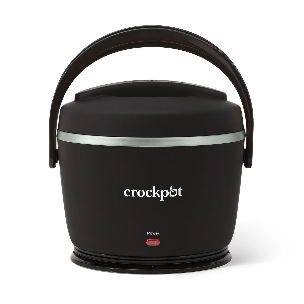Crock Pot Black Licorice Electric Lunch Box with Detachable Cord