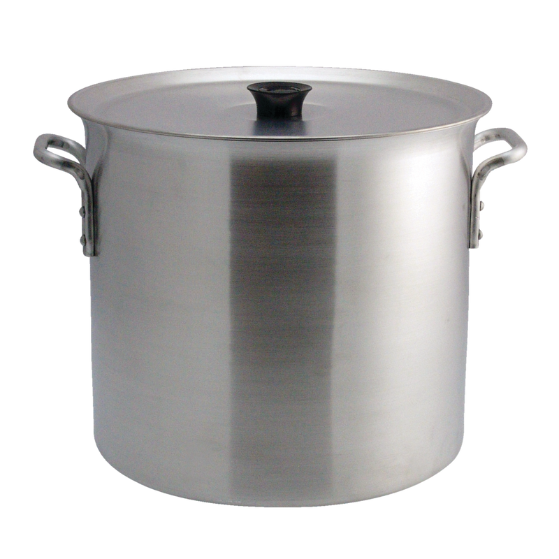 Crown Custom Heavy Duty Industrial Aluminum Stockpot with Handles, 32-L U9