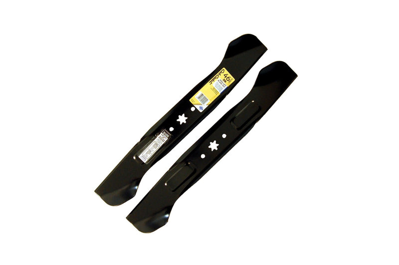 Cub Cadet NX-15 Riding Mower 2-in-1 High-Lift Blade Set, Fits 2015 & After Models, Black, 46-in, 2-pk D6