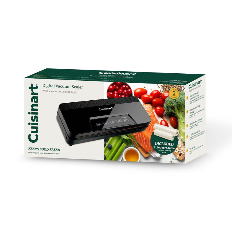 Cuisinart Digital Touch Screen Vacuum Sealer, with 2 Rolls Q2