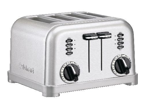 Cuisinart Metal Classic Toaster with 6 Settings, Stainless Steel, 4-Slices X0