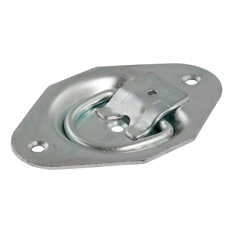 CURT 1-3/8-in x 1-7/8-in Recessed Tie-Down Ring (1200-lb, Clear Zinc) L9