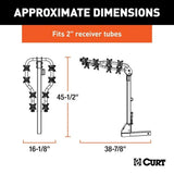 CURT 12126 Premium Hitch-Mounted Bike Rack (4-Bike, 2-in Shank)