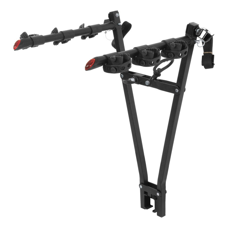 CURT 18013 Clamp-On 3-Bike Hitch Mount Bike Rack, Fits Over 2-in Receiver, Black Y2