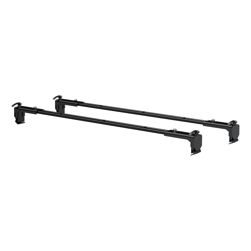 CURT 18122 Quick-Release Roof Rack Crossbars, Black Steel, Select Jeep Wrangler JK P4