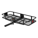CURT 18151 60 x 20-Inch Basket Hitch Cargo Carrier, 500 lbs Capacity, Black Steel, 2-In Folding Shank