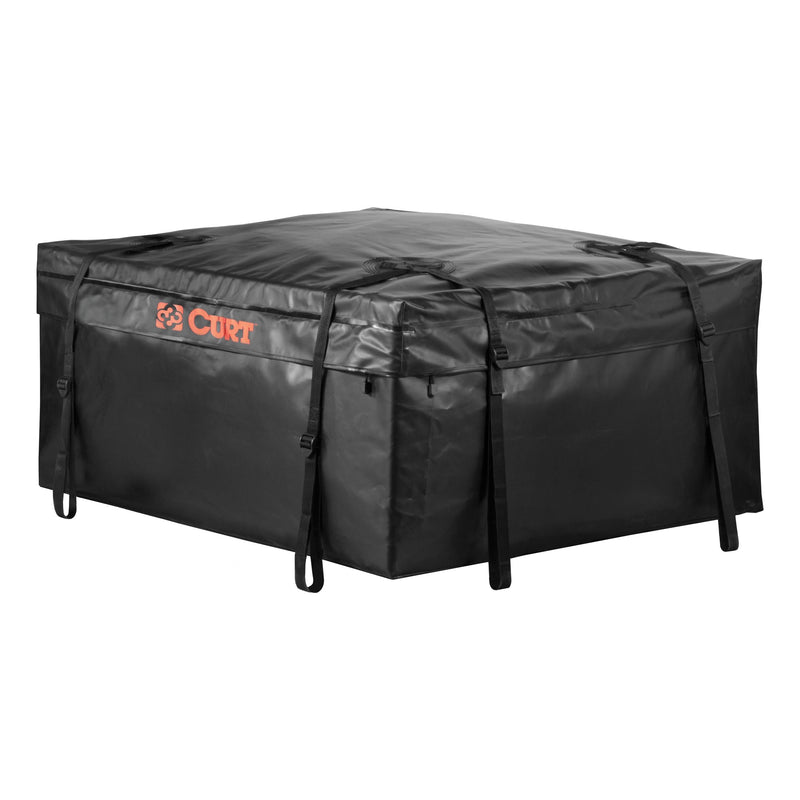 CURT 18220 Weather-Resistant Vinyl Roof Top Cargo Bag, Black, 38 x 34 x 18-in I8