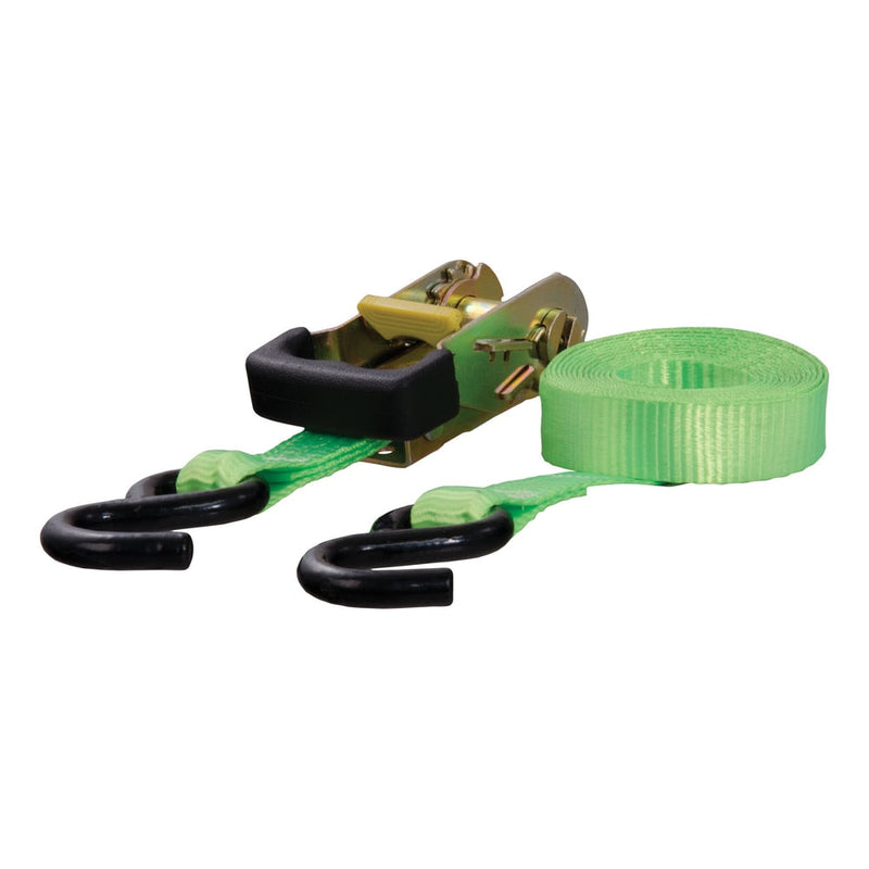CURT 83027 16-ft Lime Green Cargo Strap with S-Hooks (1,100-lb) R5