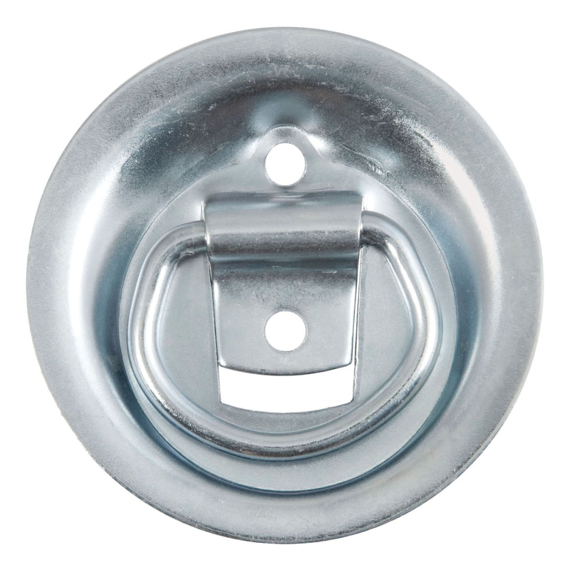 CURT 83710 1-1/8-in x 1-5/8-in Recessed Tie-Down Ring (1000-lb, Clear Zinc) Y5