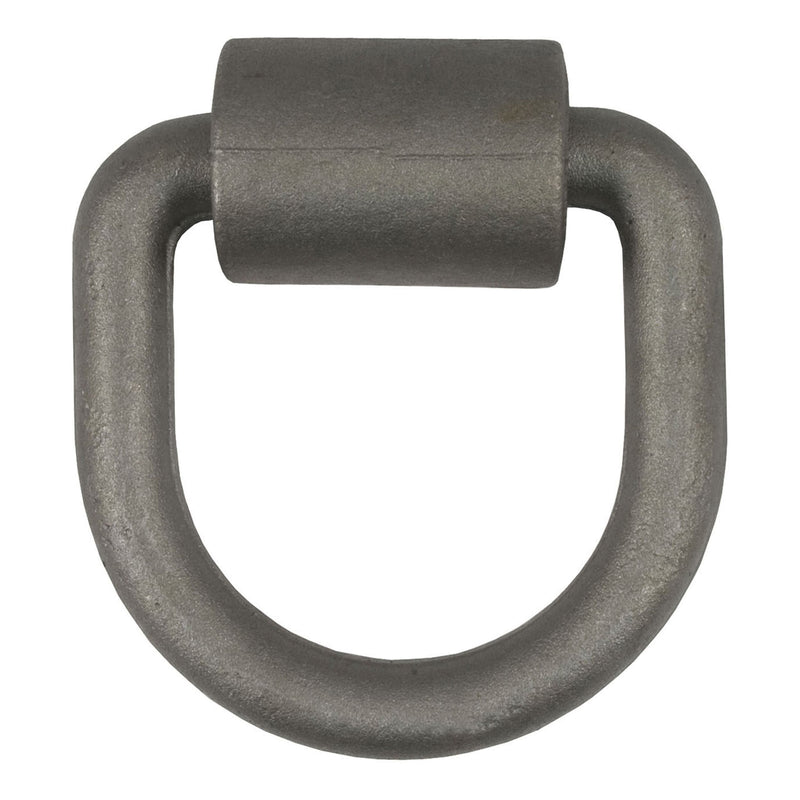 CURT 83750 3 x 3-in Weld-On Tie-Down D-Ring (6,100 lbs, Raw Steel) H2