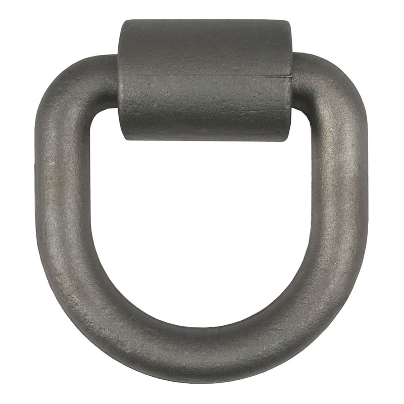 CURT 83760 3 x 3-in Weld-On Tie-Down D-Ring (8,833 lbs, Raw Steel) P2