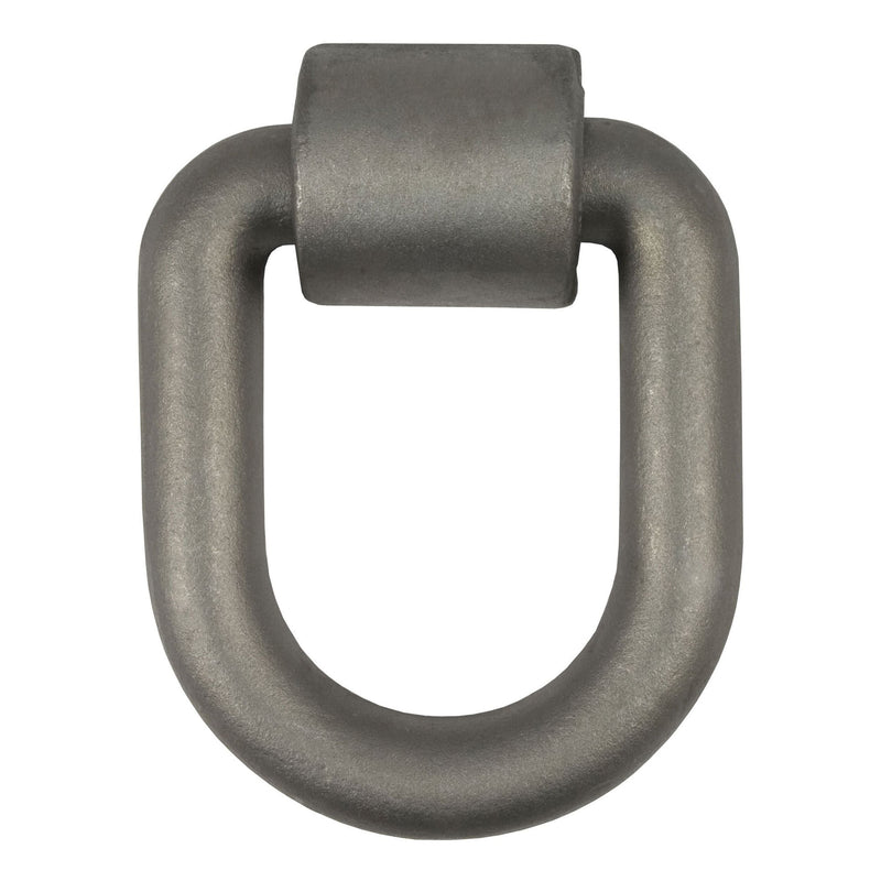 CURT 83780 3 x 4-in Weld-On Tie-Down D-Ring (15,587 lbs, Raw Steel) K2