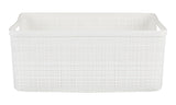 Curver Medium Jute Weave Nesting Storage Basket, White