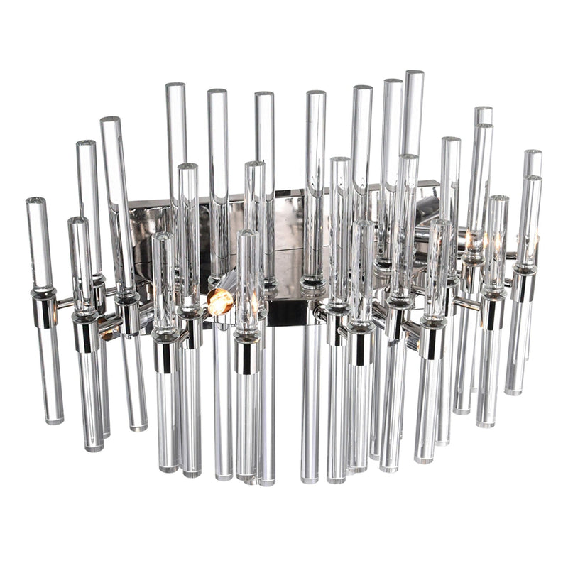 CWI Lighting Miroir 4-Light Nickel Vanity Light U8