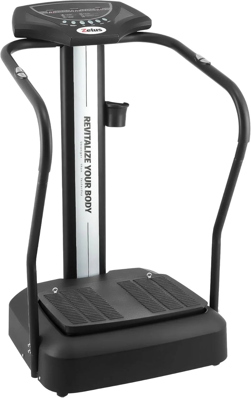 Whole Body Vibration Plate, 500W Vibration Plate Exercise Machine with 99 Levels 3 Preset Modes & 2 Resistance Bands, Training Fitness Vibration Platform Machine for Home Gym with 330lb Capacity V7