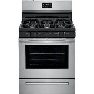 Frigidaire 30 in. 5 Burner Freestanding Gas Range in Stainless Steel FCRG3052AS L9