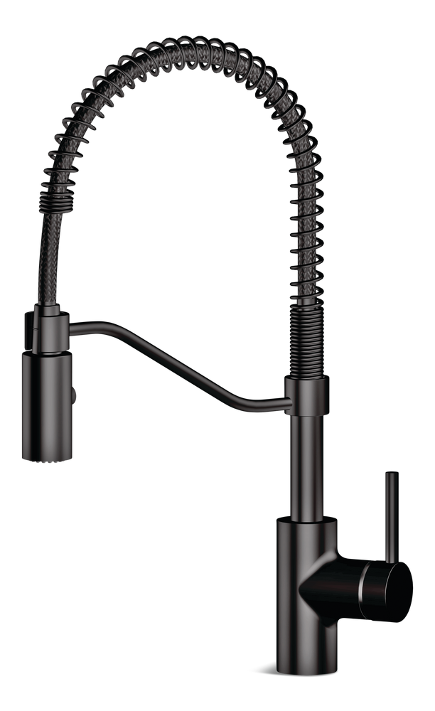 Danze Jasper Single Handle Pull Down Kitchen Faucet, Matte Black F0