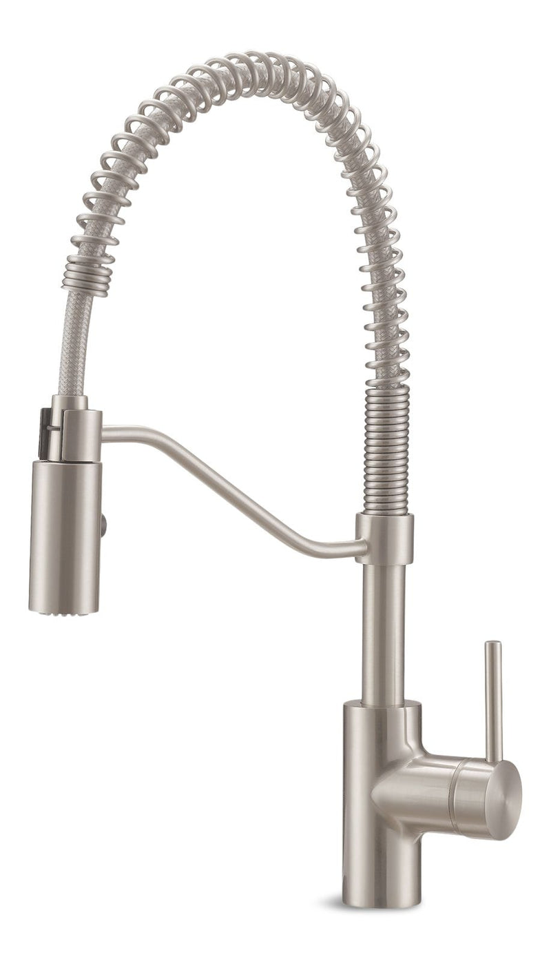 Danze Jasper Single Handle Pull Down Kitchen Faucet, Stainless Steel G9